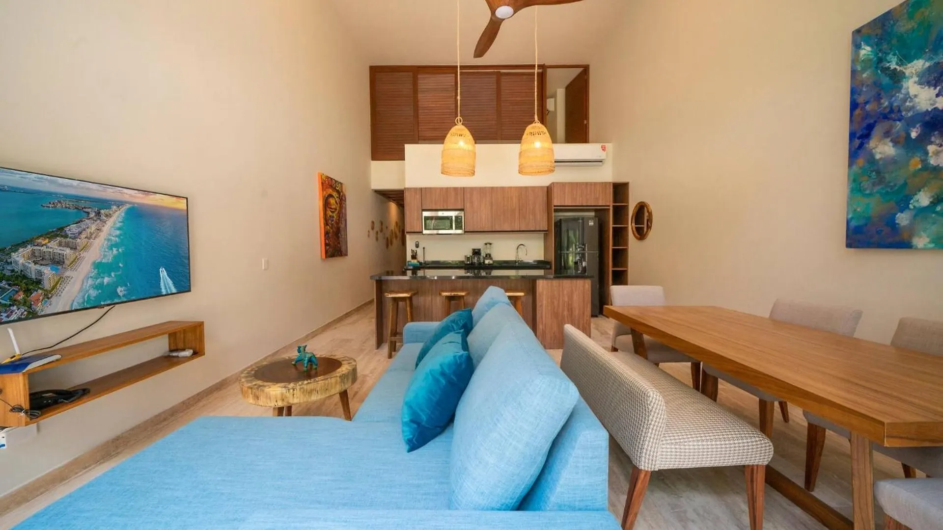 Luxury 2 Bedroom Condo - Infinity Pool At Awa Residences In Playacar, Awa 107 신데 델 카르멘