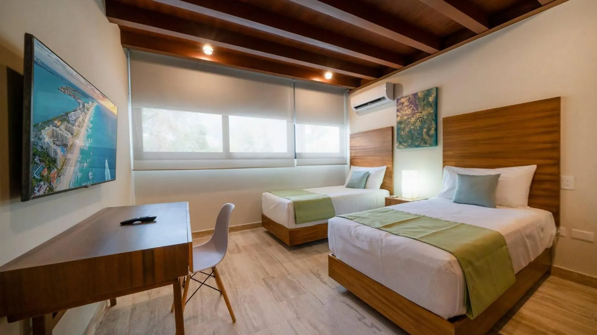 Luxury 2 Bedroom Condo - Infinity Pool At Awa Residences In Playacar, Awa 107 신데 델 카르멘
